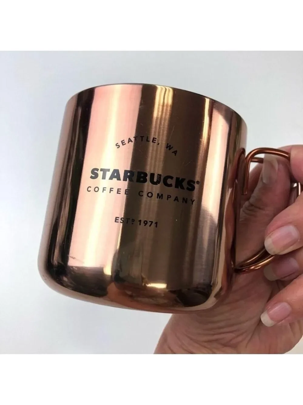 STARBUCKS copper camping cups - set of two NEW
